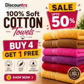 Quick Dry - Soft Towels Multi Colours - 550 GSM