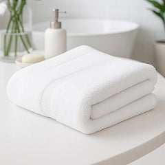 White Bath Towel