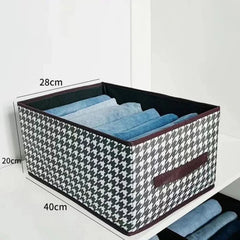 Jean Organizer, Large Capacity Collapsible Clothes with Handle for Closet