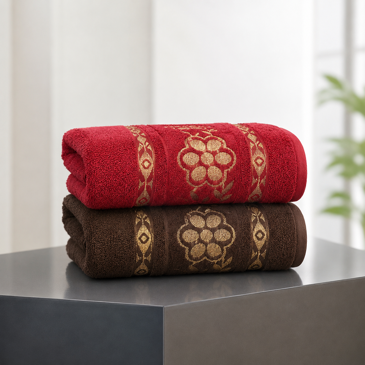 Jacquard Bath Towels (27x54 inches)