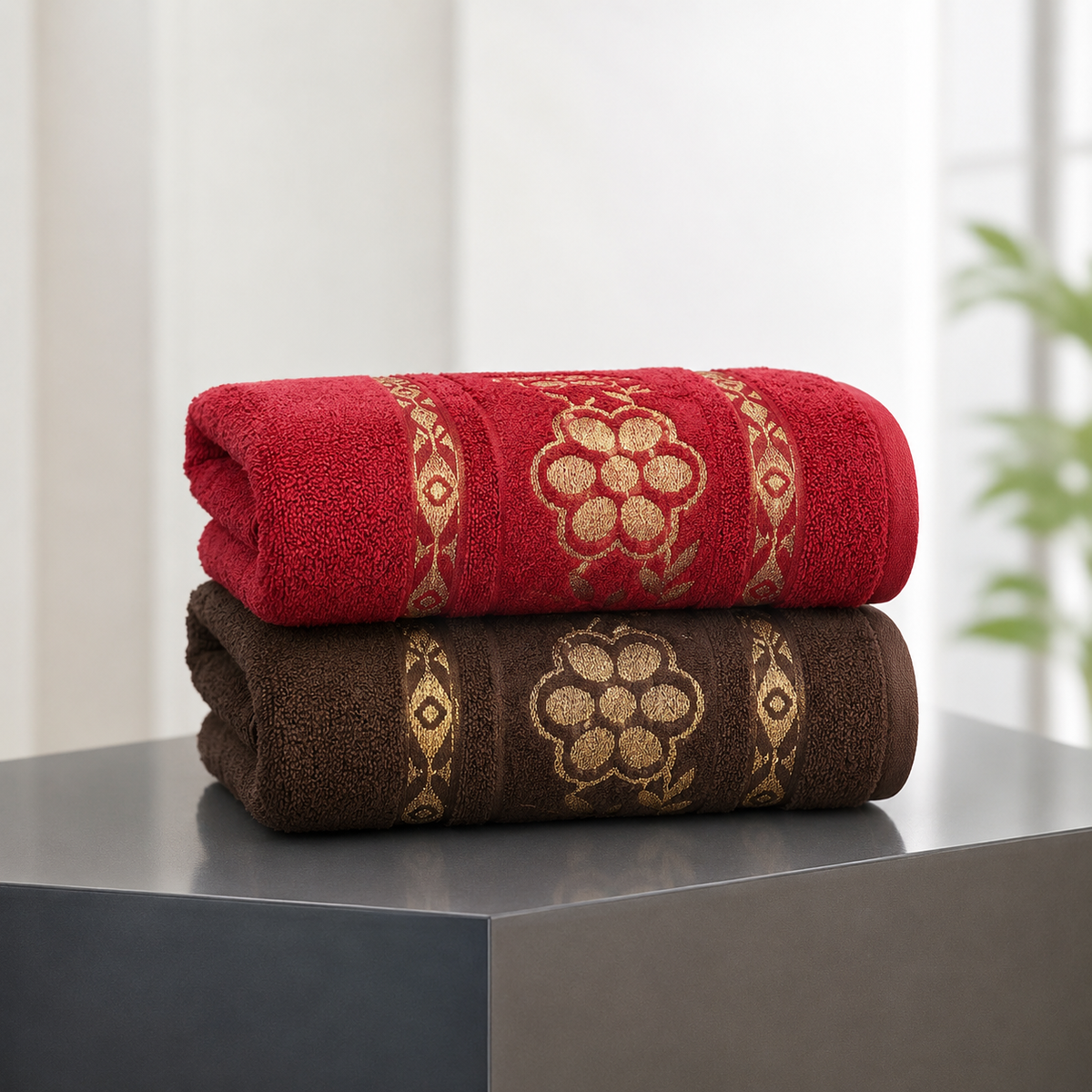 Jacquard Bath Towels (27x54 inches)