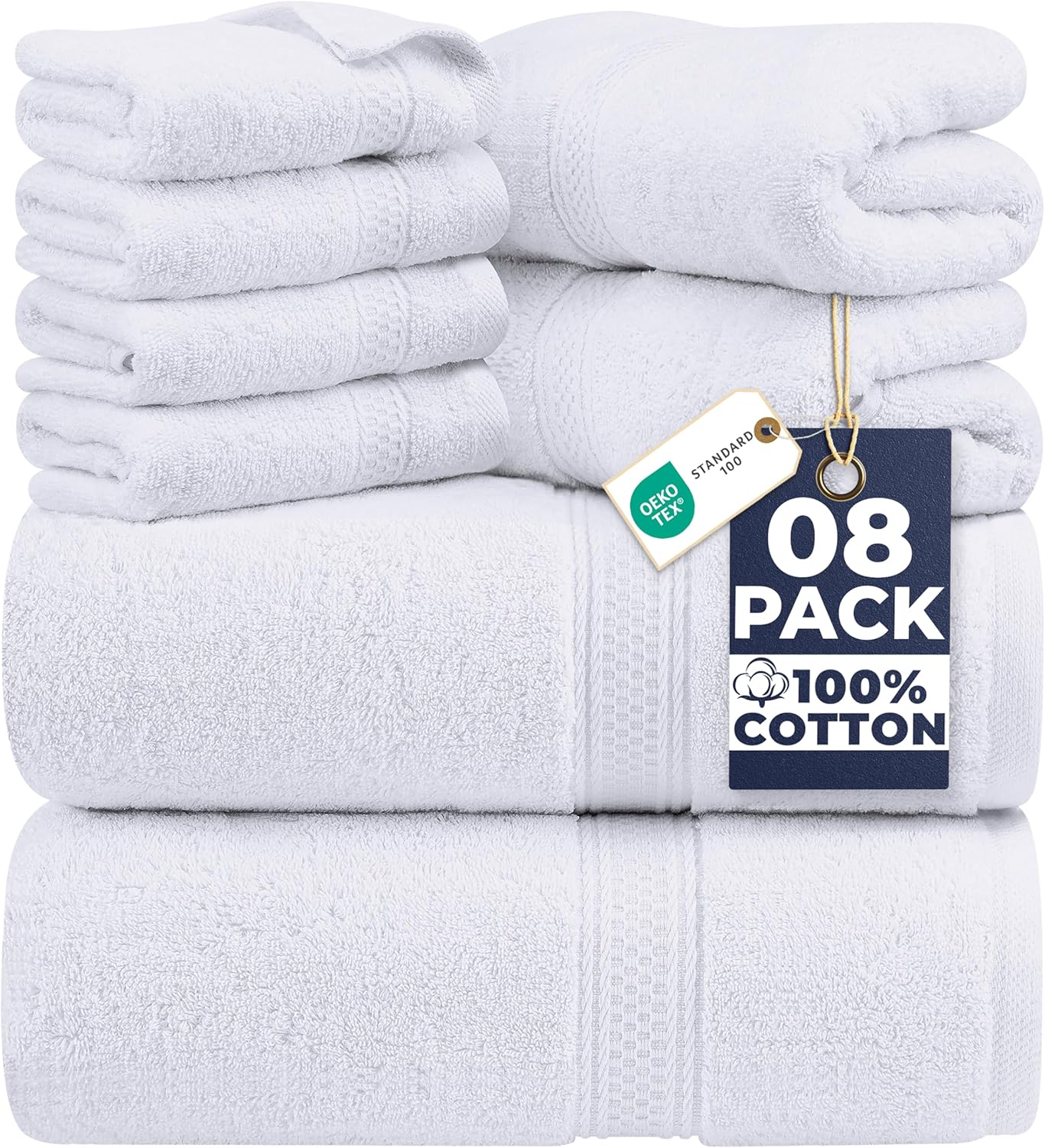 White Bath Towel