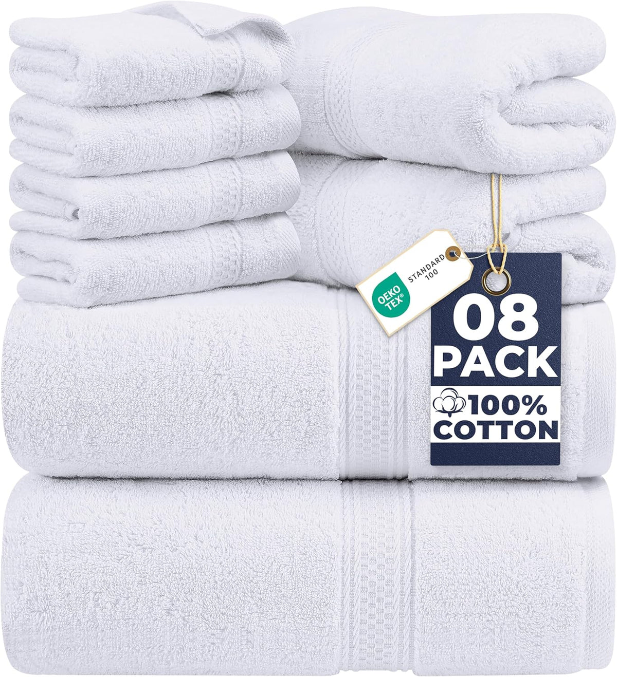 White Bath Towel