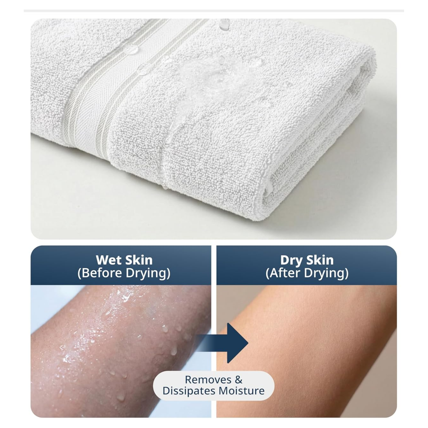 6-piece Authentic Hotel and Spa Turkish Cotton  White Towel Set