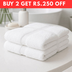White Bath Towel – 100% Cotton | Ultra Soft & Highly Absorbent
