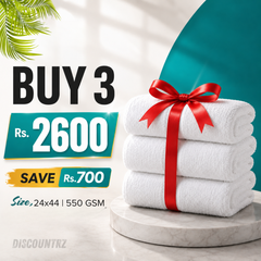 High Absorbent White Towels | 24×44 Inch