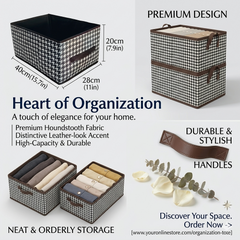 Jean Organizer, Large Capacity Collapsible Clothes with Handle for Closet