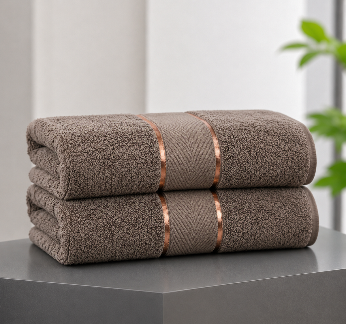 Premium Soft Bath Towel - Brown