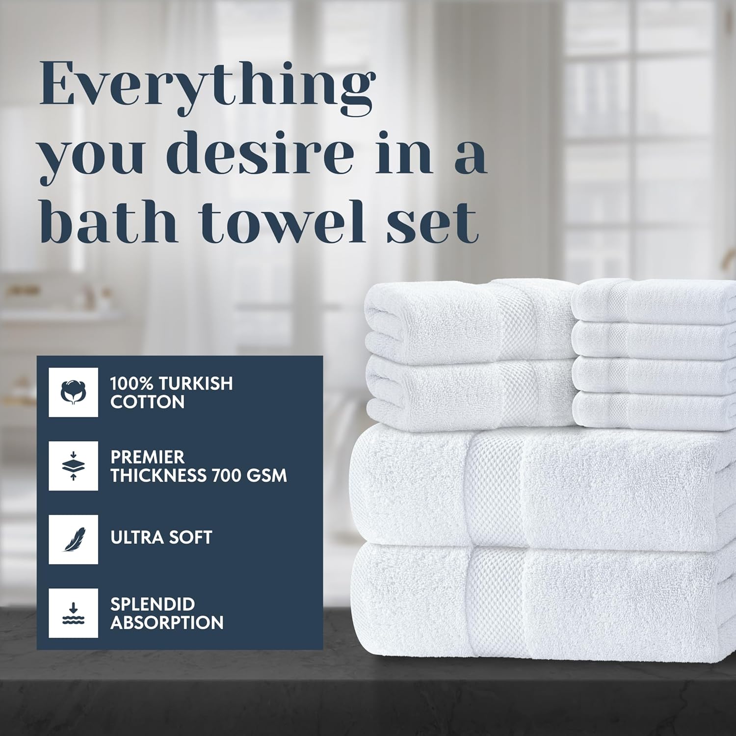 White Bath Towel